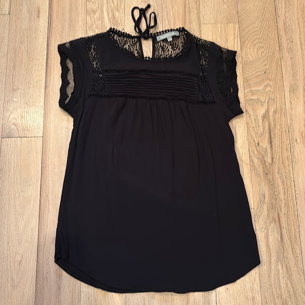 Beautifully detailed black blouse